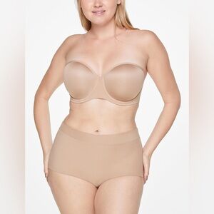 ThirdLove 24/7 Classic Strapless Bra - size 38D taupe